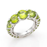 18K white gold engagement ring with morganite and diamonds 0.64ct